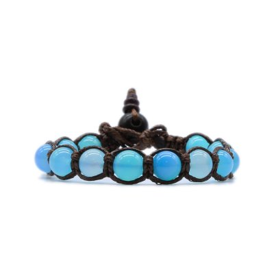 Kenshò Bracciale Agata Azzurra -H013