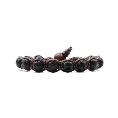 Kenshò Bracciale Lava Nera -A659