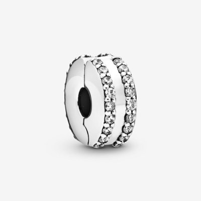 Pandora Charm Clip Doppio Pavè -798422C01