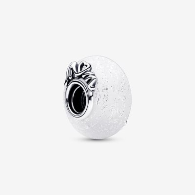 Pandora Charm Vetro di Murano Bianco Mom -792655C00