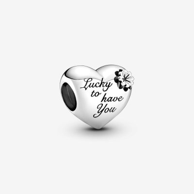 Pandora Charm Cuore e Quadrifoglio -799364C00