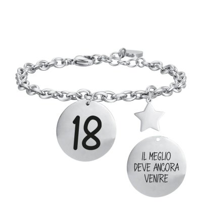 Luca Barra Bracciale 18 'Il meglio deve ancora venire.' - gioielleria fashion