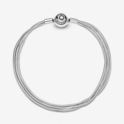 Pandora Bracciale Multifilo con Chiusura a Sfera -599338C00-21 - gioielleria fashion