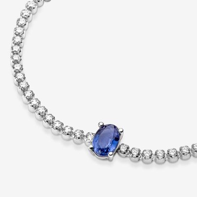 Pandora Bracciale Tennis con Pietra Blu -590039C01-18 - gioielleria fashion