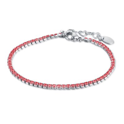 Brand Bracciale Tennis Rosso 2mm- 14BR012R-M