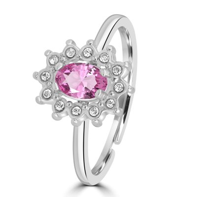 Brand Anello Cristallo Kate Rosa -14RG019P