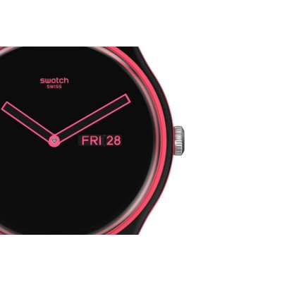 Swatch- Monthly Drops- Minimal line Pink -SO29P700 - Orologio