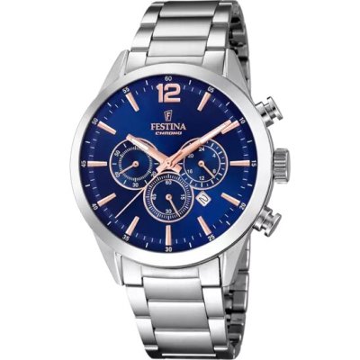 Festina Orologio Timeless Chronograph Blu Uomo -F20343/9