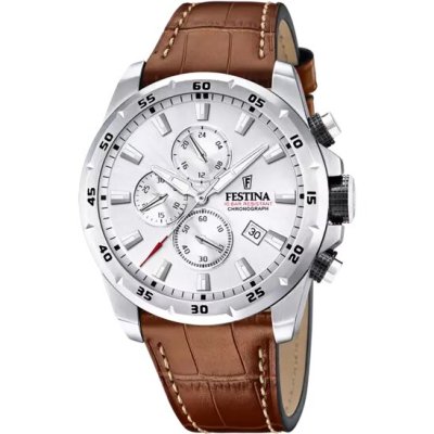 Festina Orologio Silver Uomo Cinturino in Pelle -F20692/1