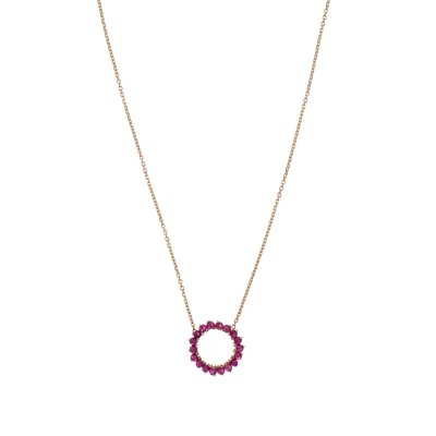 Alisia Collana Couronne -AL444-ORO-RUBY