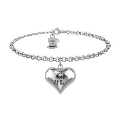 Mad Tea Bracciale Cuore Vero Amore -BBB006