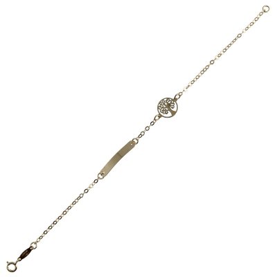 Bracciale con Targhetta in oro 18 kt -AA2577