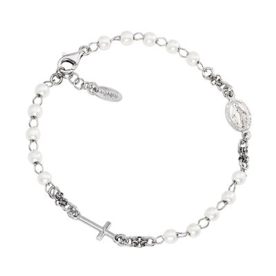 Amen Bracciale Rosario Perle -BROBB3