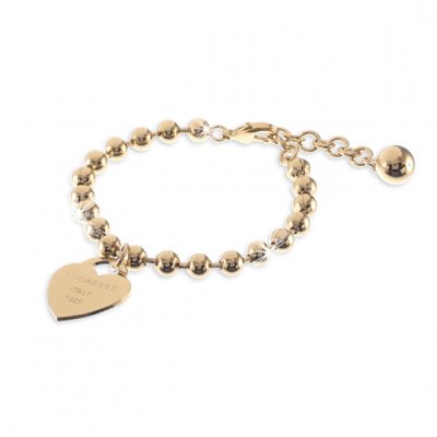 Unoaerre Bracciale Dorato con Cuore e Sfere -1313