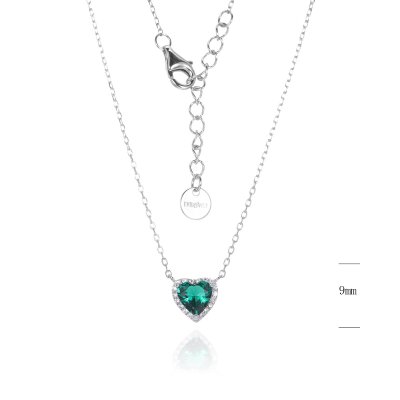 Evidencee Collana Cuore Verde -EVCL05001100