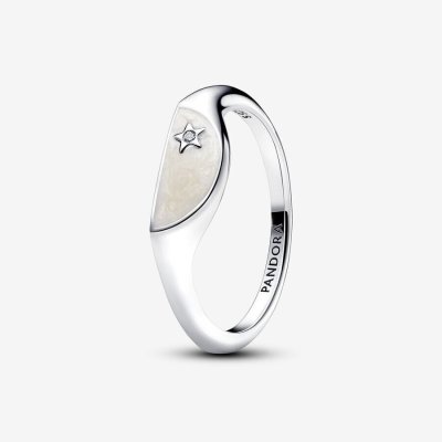 Pandora Anello Mezzo Sigillo con Smalto Pandora ME -163325C01 - gioielleria fashion