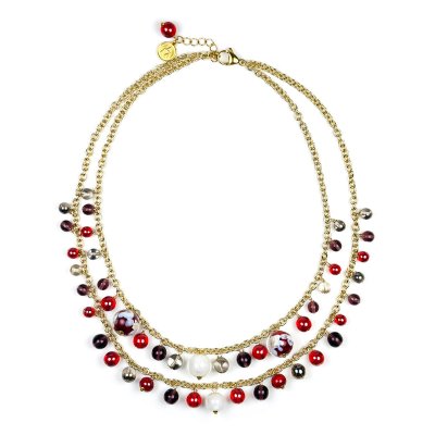 Antica Murrina Collana Brigitte Chain Rosso -CM3BAI2511