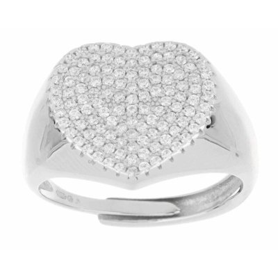 Urania Anello Cuore Zirconato -R1361