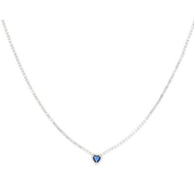 Urania Collana Cupido Cuore Blu -CL0801ZF