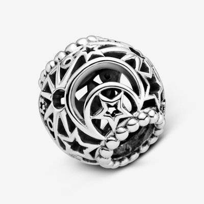 Pandora Charm Openwork Sole, Stella e Luna -799183C00