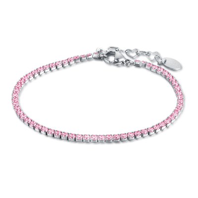 Brand Bracciale Tennis Rosa 2mm -14BR012P-M