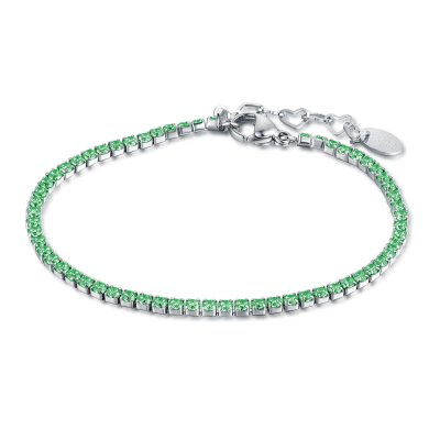 Brand Bracciale Tennis Verde 2mm -14BR012V-M