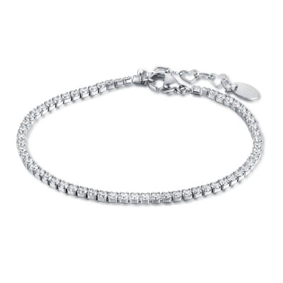 Brand Bracciale Tennis Bianco 2mm -14BR012WW-M