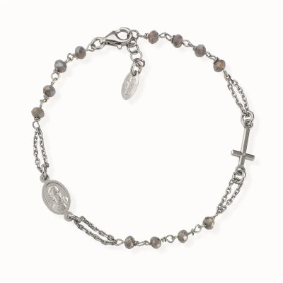 Amen Bracciale Rosario Cristalli -BROBF3