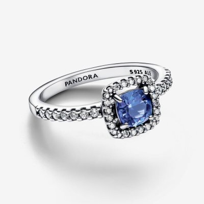 Pandora Anello Punto Luce Quadrato Blu -193555C01