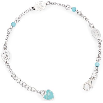 Amen Bracciale Madonna Col Bambino Celeste -BRMB