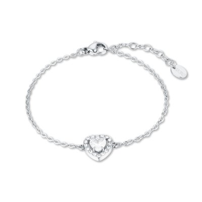 Brand Bracciale Cuore Cristallo Bianco -14BR041W