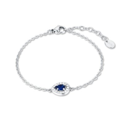 Brand Bracciale Goccia Cristallo Blu -14BR042B