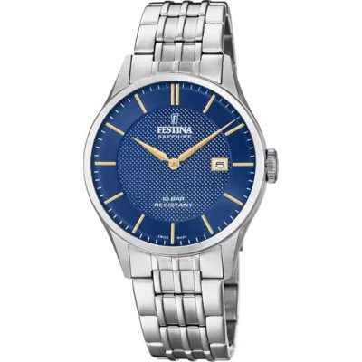 Festina Orologio Swiss Made Blu Uomo -F20005/3