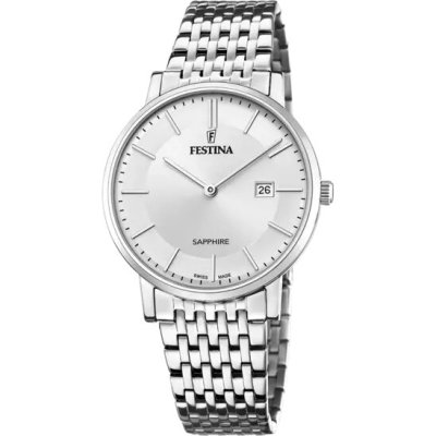 Festina Orologio Swiss Made Argento -F20018/1