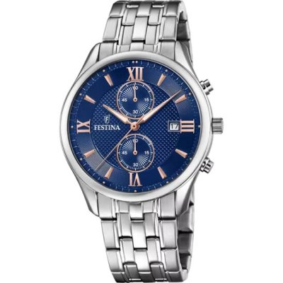 Festina Orologio Timeless Cronograph Blu -F6854/6