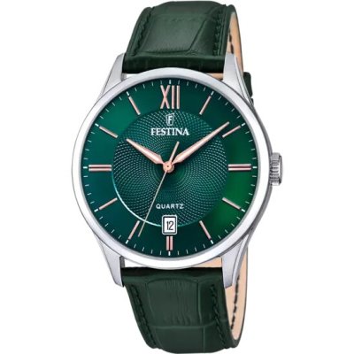 Festina Orologio Verde in Pelle -F20426/7