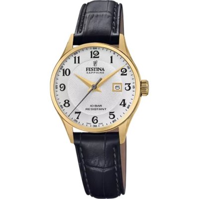 Festina Orologio Argento con Cinturino in Pelle -F20011/5