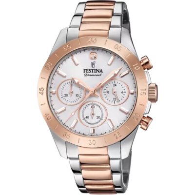 Festina Orologio Boyfriend Bianco e Rosato Donna -F20398/1