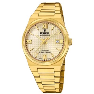 Festina Orologio Swiss Made Rivè Champagne Uomo -F20032/2