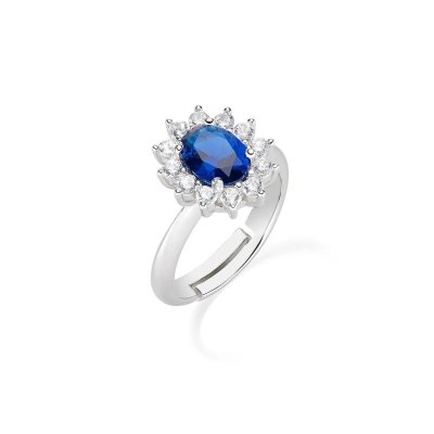 Amen Anello Royal Lady Blu -ANLDGBBBL2