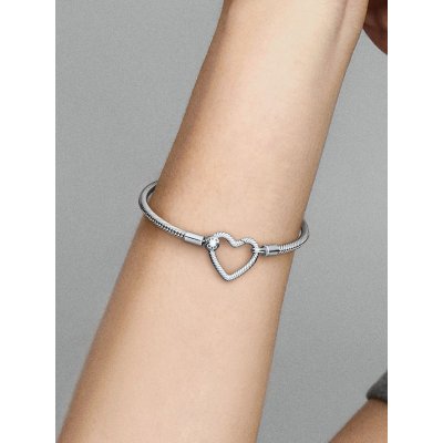 Bracciale Moments con Chiusura a Cuore -599539C00-17