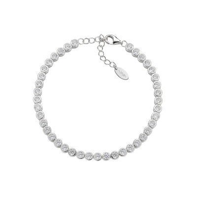 Amen Bracciale Tennis Diamonds con Zirconi Tondi -BT3TOBBZ16