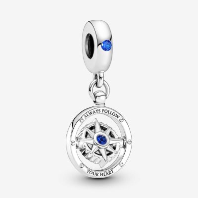 Pandora Charm Bussola 'Always Follow Your Heart' -790099C01