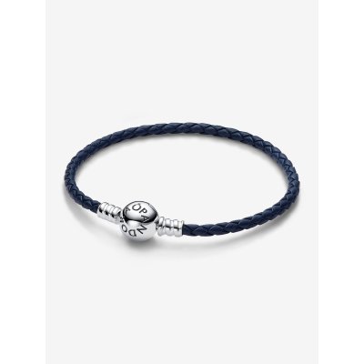 Pandora Bracciale Bracciale Moments in Pelle Blu -592790C01-S1