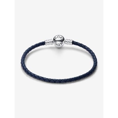 Pandora Bracciale Bracciale Moments in Pelle Blu -592790C01-S1