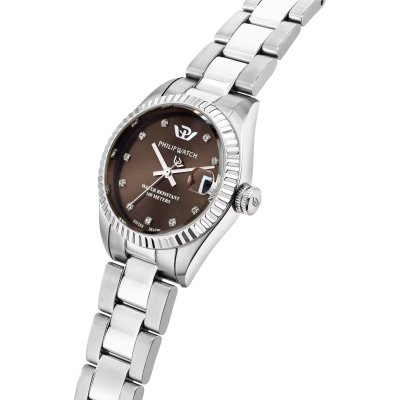 Philip Watch Orologio Caribe Urban Marrone con Diamantini Donna -R8253597665