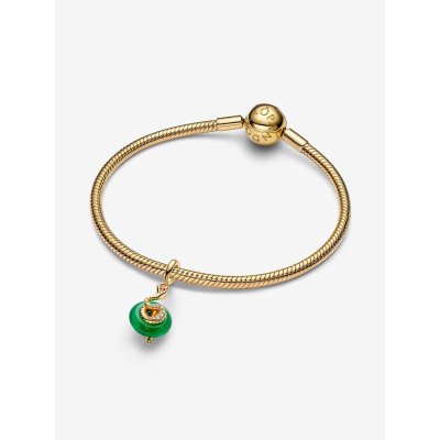 Pandora Charm Pendente Serpente Vetro di Murano verde -763617C01