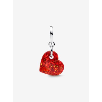 Pandora Charm Pendente Cuore Opale Rosso -793348C01