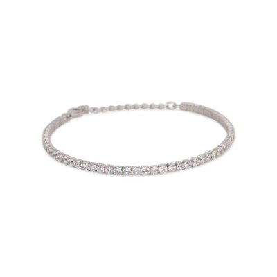 Dilvdò Bracciale Tennis Silver White -BRTCBB2.5