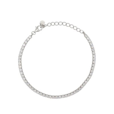 Dilvdò Bracciale Tennis Silver White -BRTCBB2.5